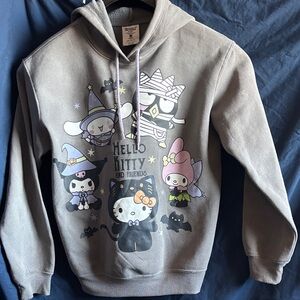 Sanrio Gray Hello Kitty and Friends Hoodie XS